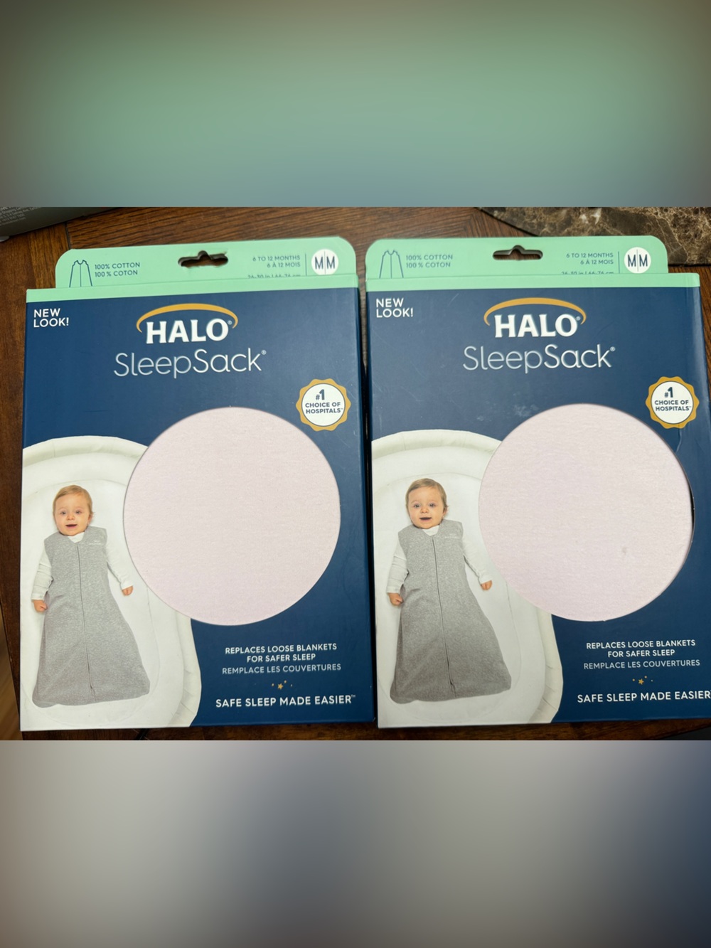 Halo SleepSack Bundle of 2 Infant Wearable Blanket - Light Pink